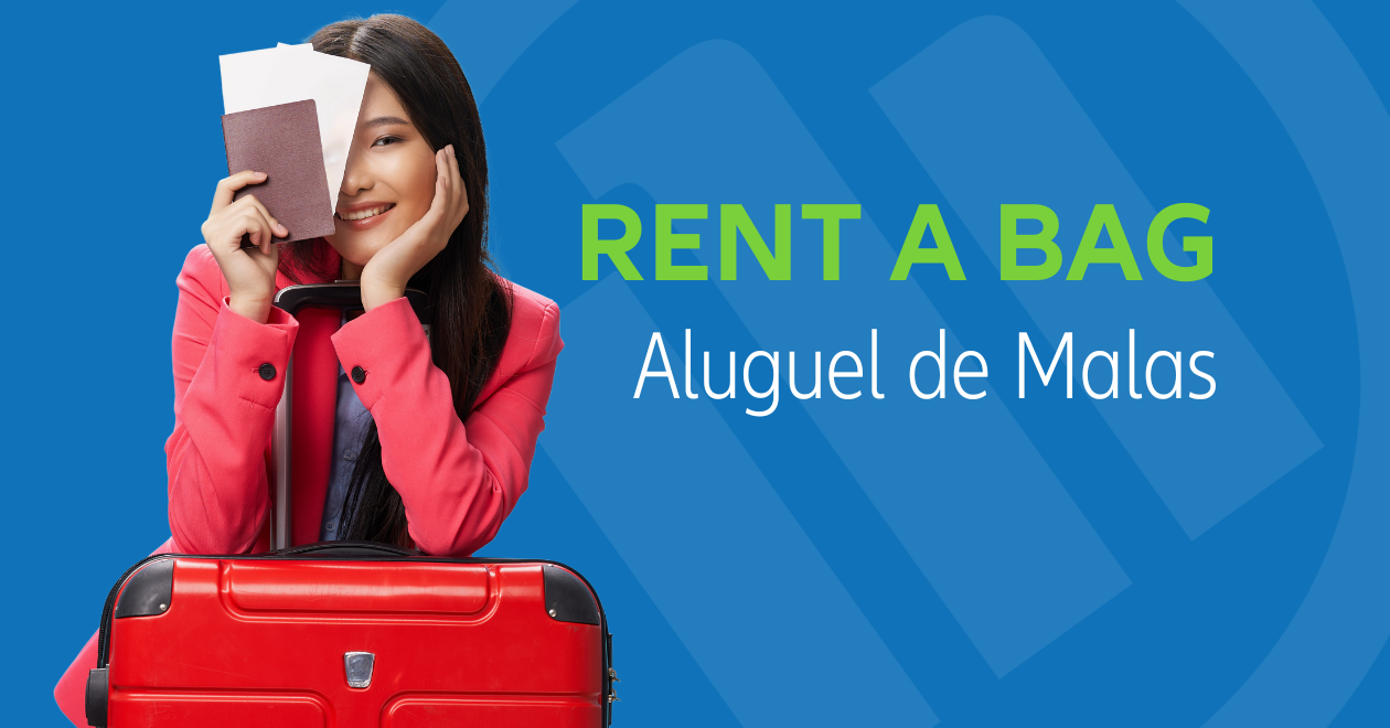Desconto em aluguel e compra de malas na Rent a Bag